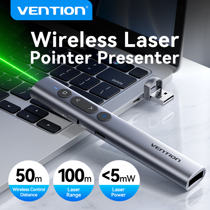 Laser Pointer Presenter - Vention Wireless Laser Pointer Presenter 100m