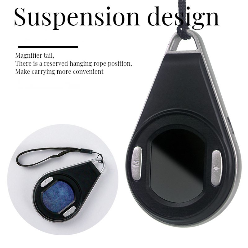 Digital Magnifier Reading - Digital Display Frequency Magnifying Glass 60/80/100X