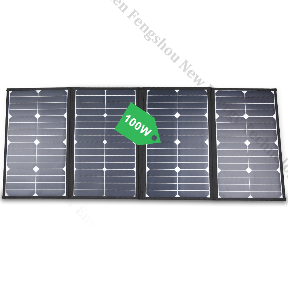 Portable 100 Watt Folding Sola - Solar Powered Charger ulasan dan harga