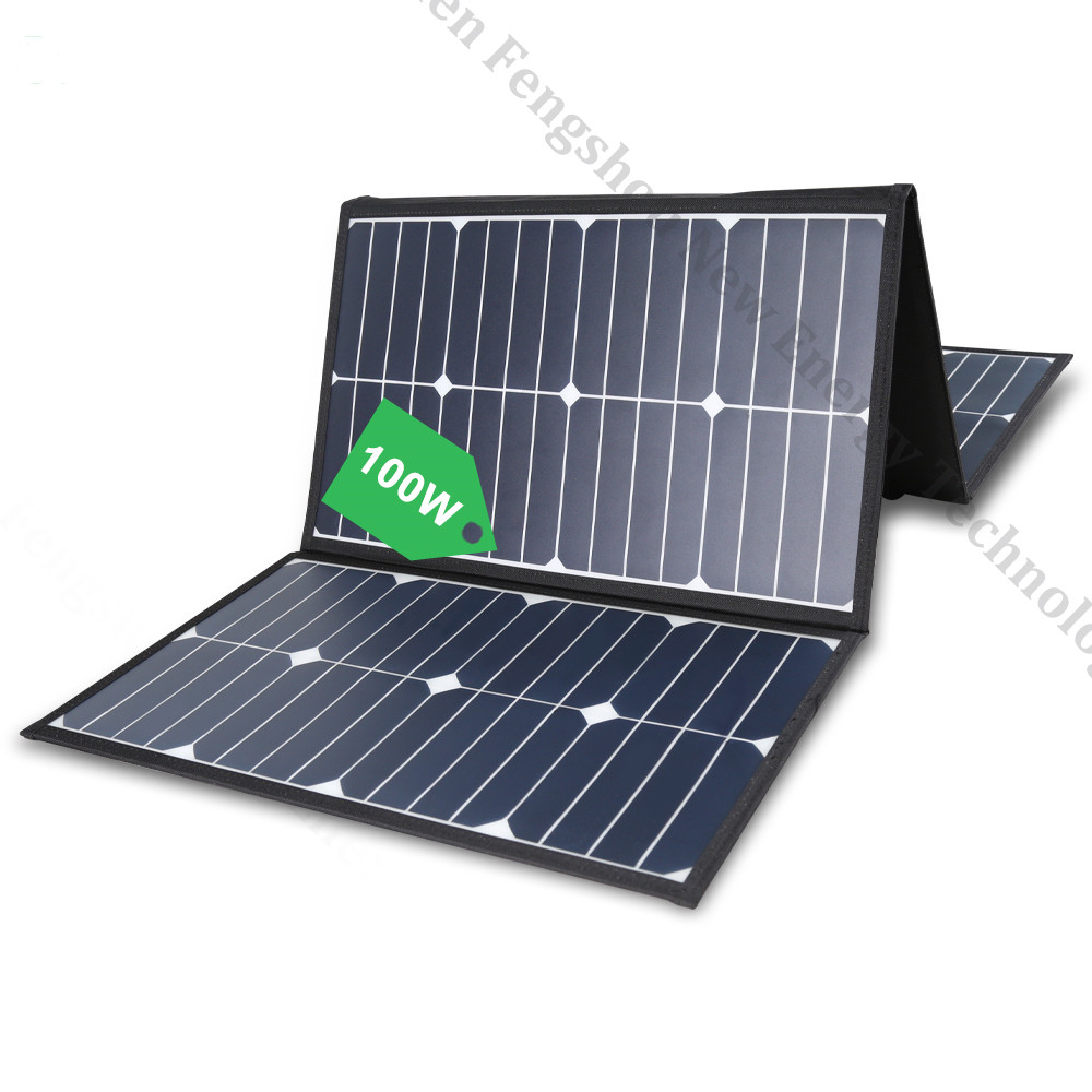Portable 100 Watt Folding Sola - Solar Powered Charger ulasan dan harga