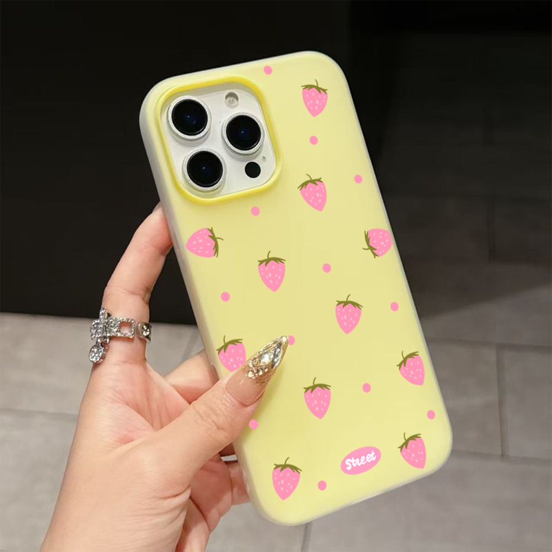 Sweet Pink Strawberry Pattern  - Samsung Galaxy S25 ulasan dan harga