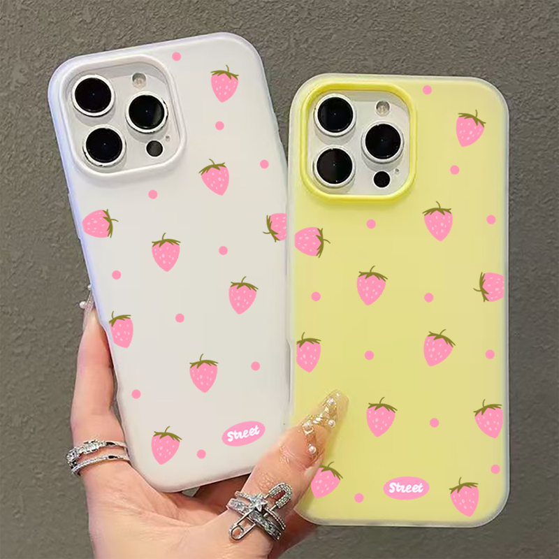 Sweet Pink Strawberry Pattern  - Samsung Galaxy S25 ulasan dan harga