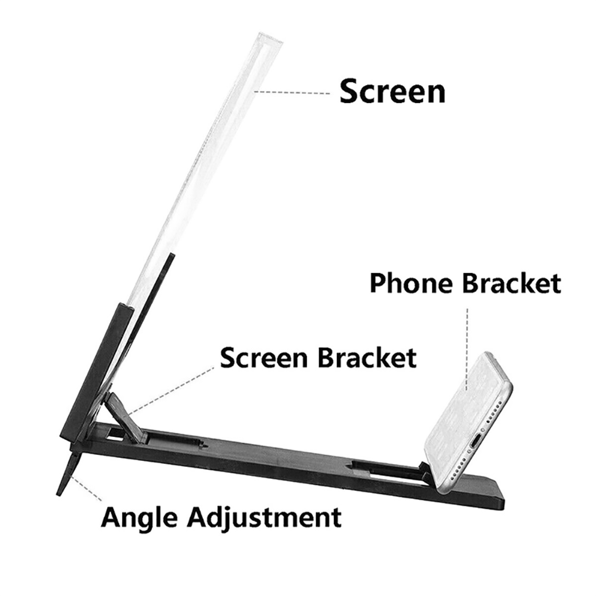 Portable 3D Screen Amplifier 1 - Digital Magnifier Reading ulasan dan harga