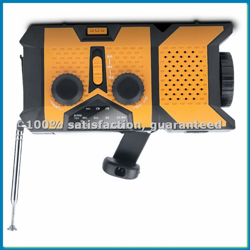 Solar Hand Crank Radio with LE - Solar Powered Charger ulasan dan harga