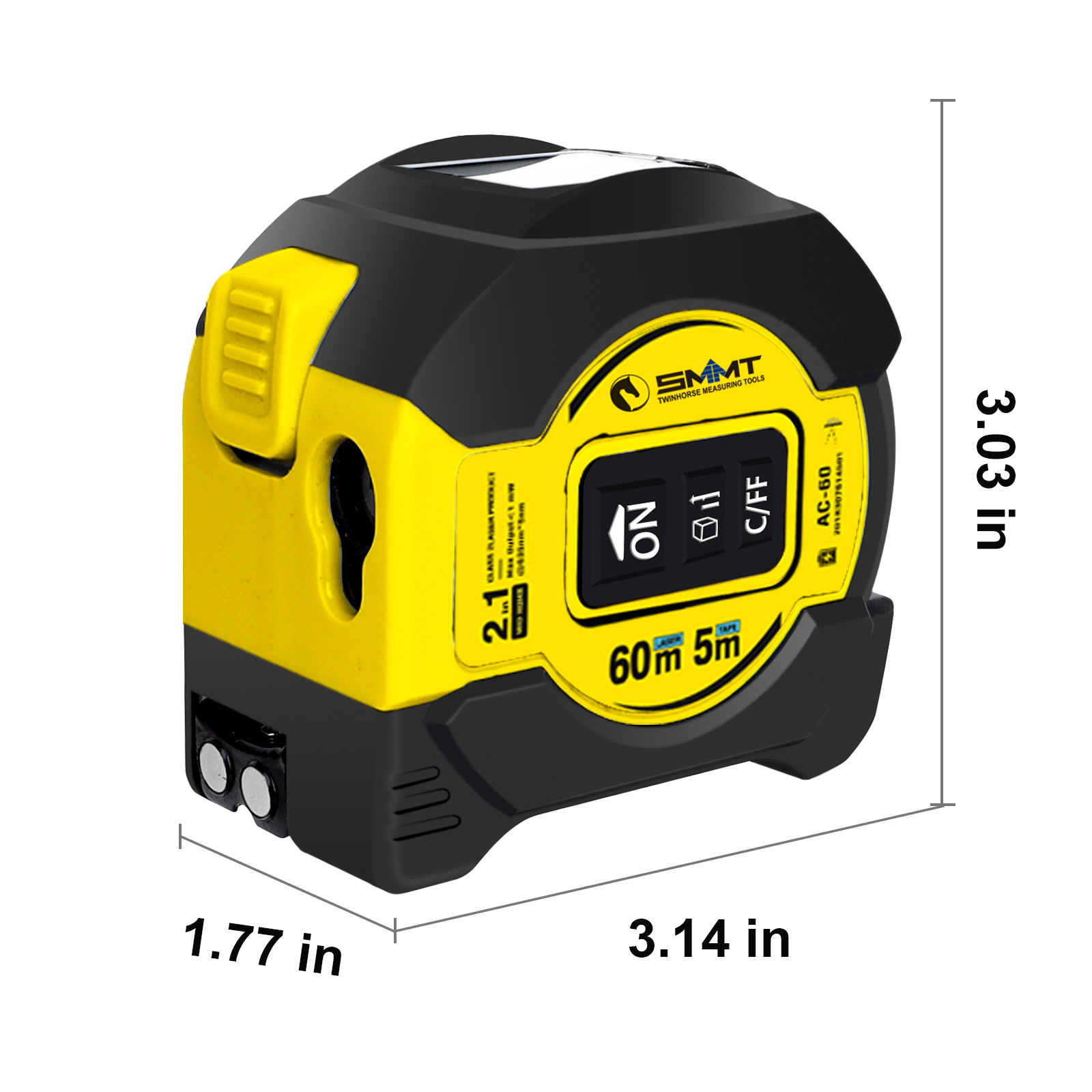 2-in-1 Laser Tape Measure 5m 6 - Laser Distance Measure ulasan dan harga