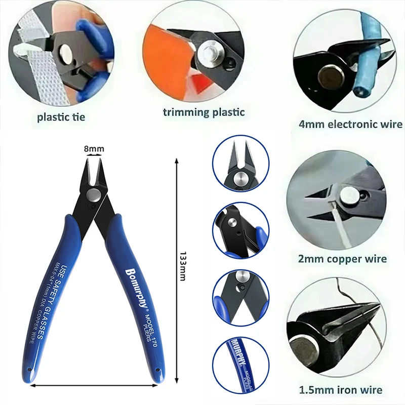 170 Electronic Diagonal Pliers - Diy Electronics Gadgets ulasan dan harga
