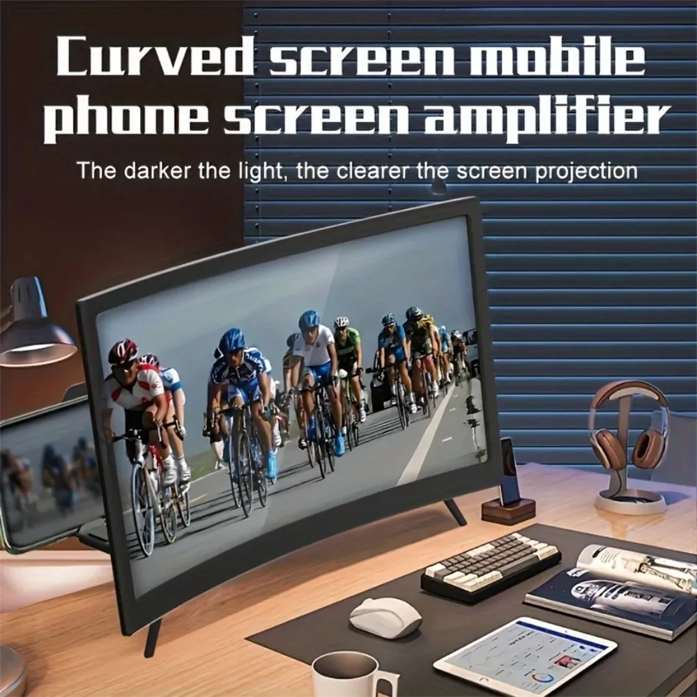 12 Inch Large Curved Screen 3D - Digital Magnifier Reading ulasan dan harga