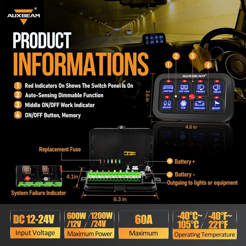 8 Gang Switch Panel BA80 Autom - Electronics & Gadgets Charging Gocable 8 In 1 Edc 100W Cable ulasan dan harga