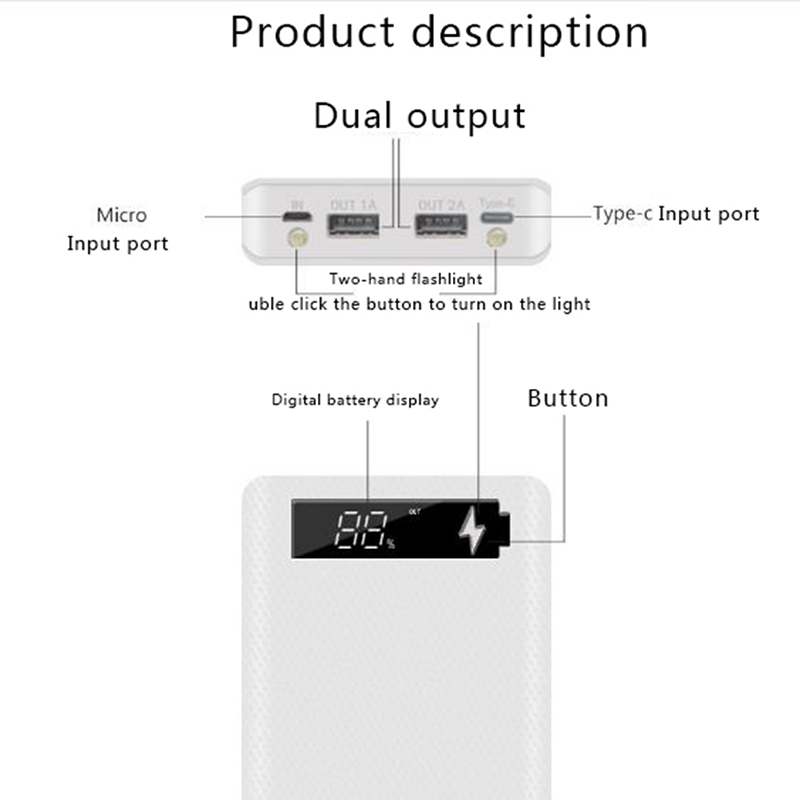 5x18650 Powerbank Portable Pov - Solar Powered Charger ulasan dan harga